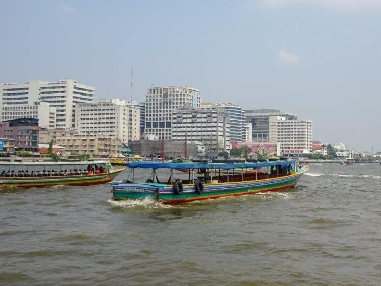 Boat ferries across the Chao Phraya River are regular and cheap.