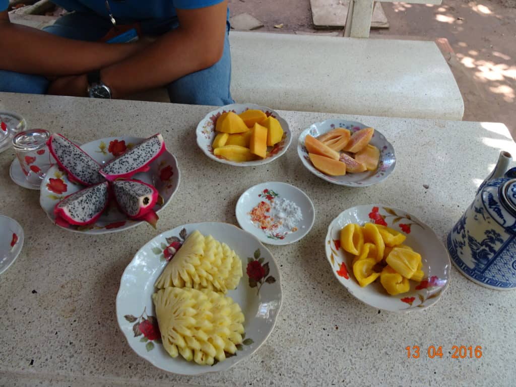 Plates of jackfruit