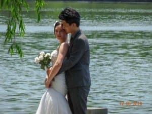 Wedding photo on West Lake, Hangzhou
