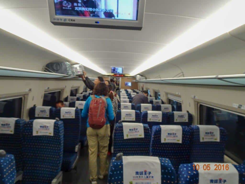 Spacious and Clean Fast Trains of China