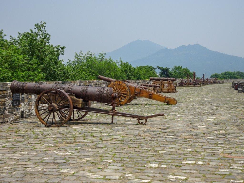 Cannons on Nanjing City Wall