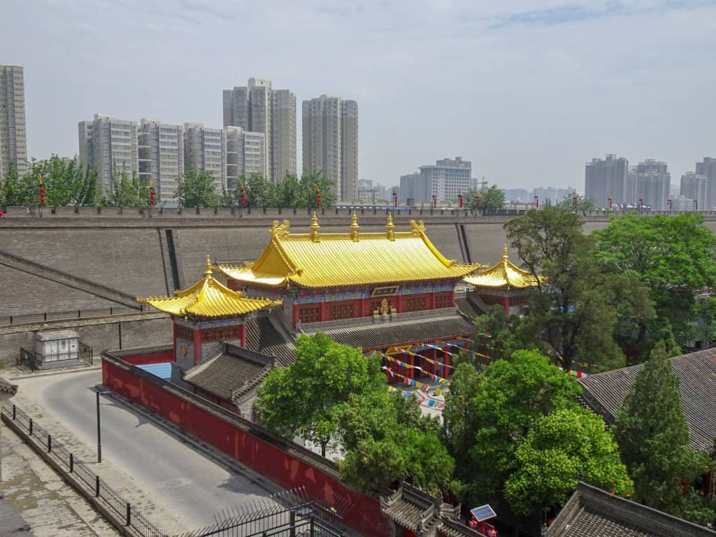 Temple inside the Xian City Wall