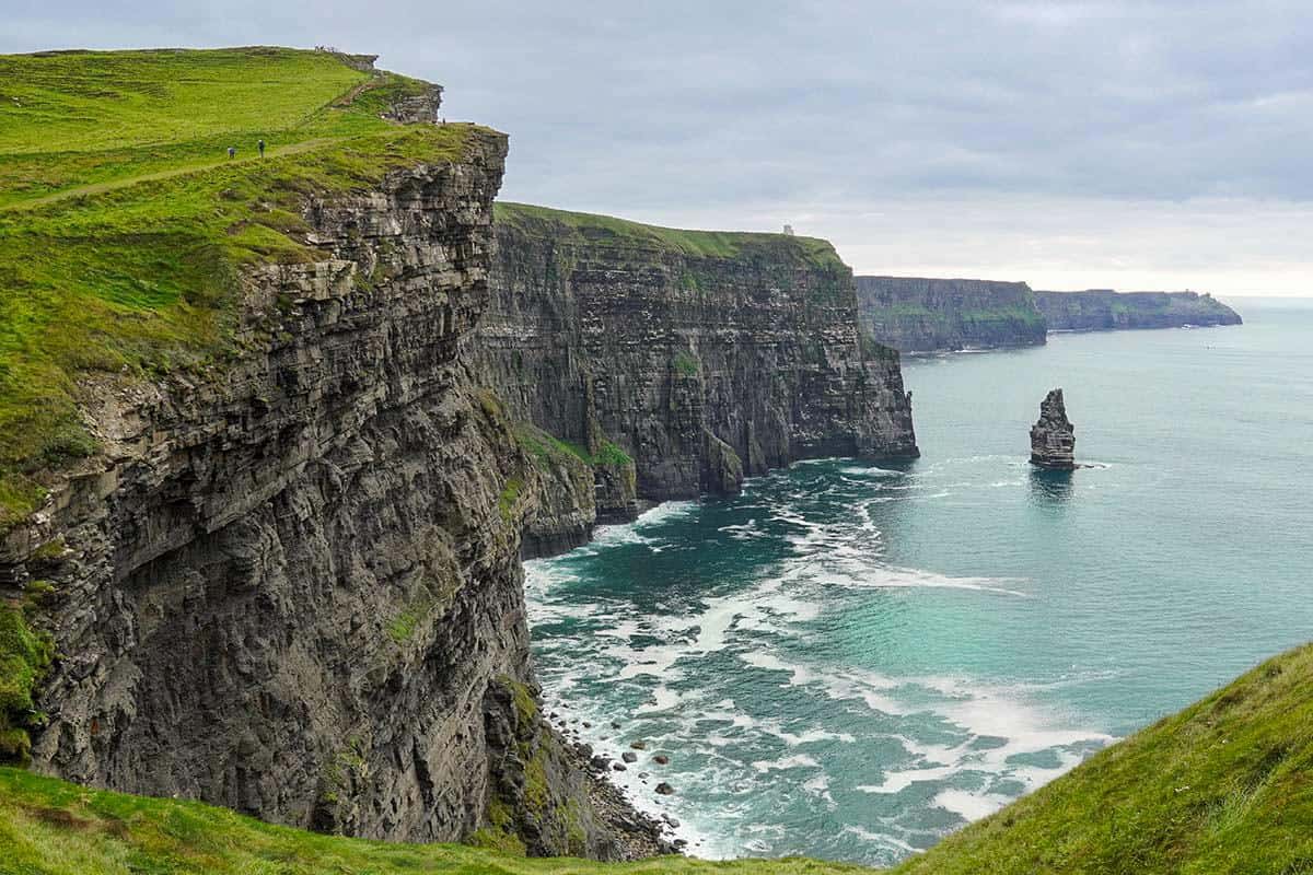 Tall cliffs above the sea coast