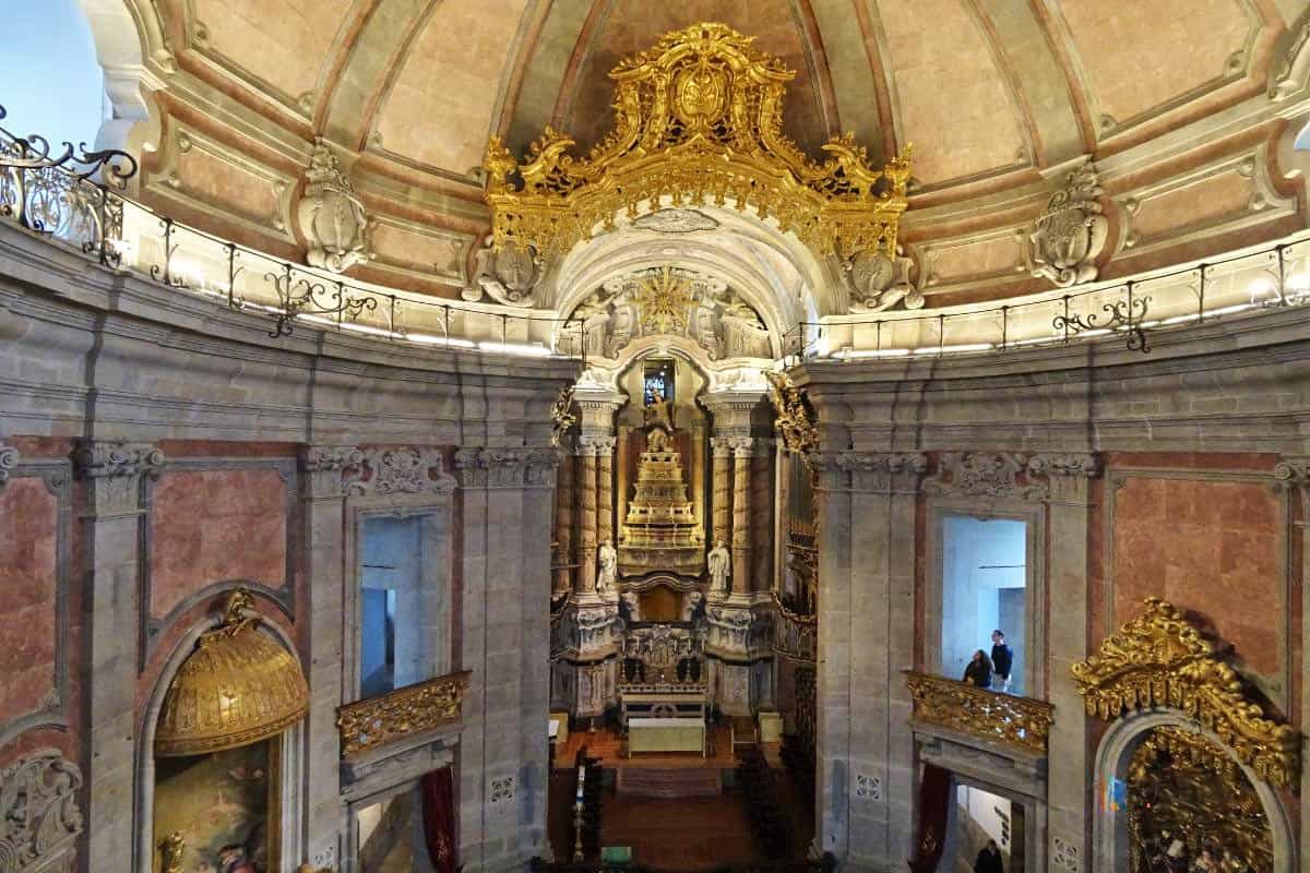 An ornate interior of a church