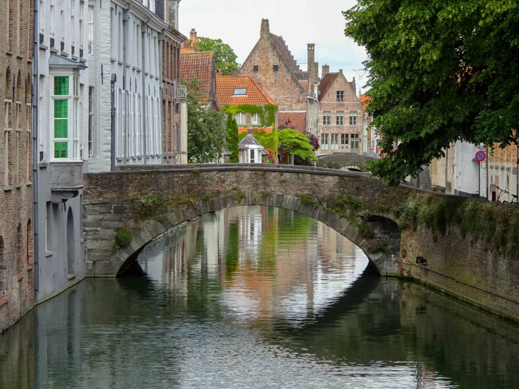 A bridge over a canal
