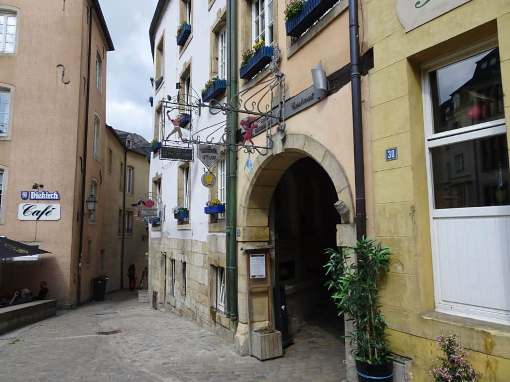 Medieval shops of Luxembourg City