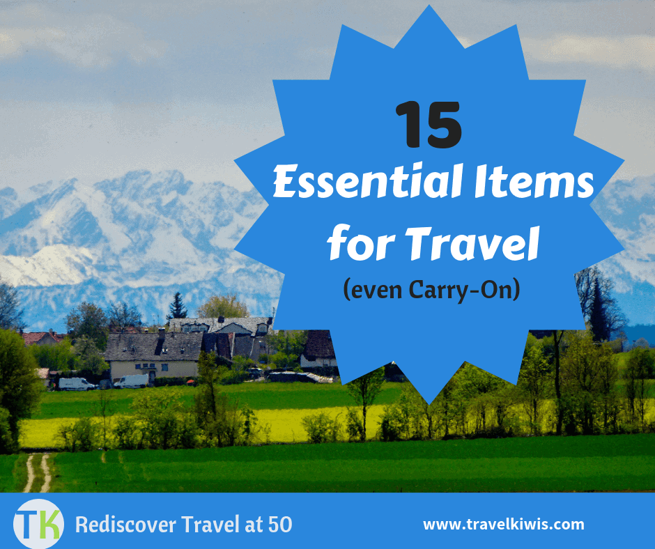 Banner for 15 Essential Travel Items