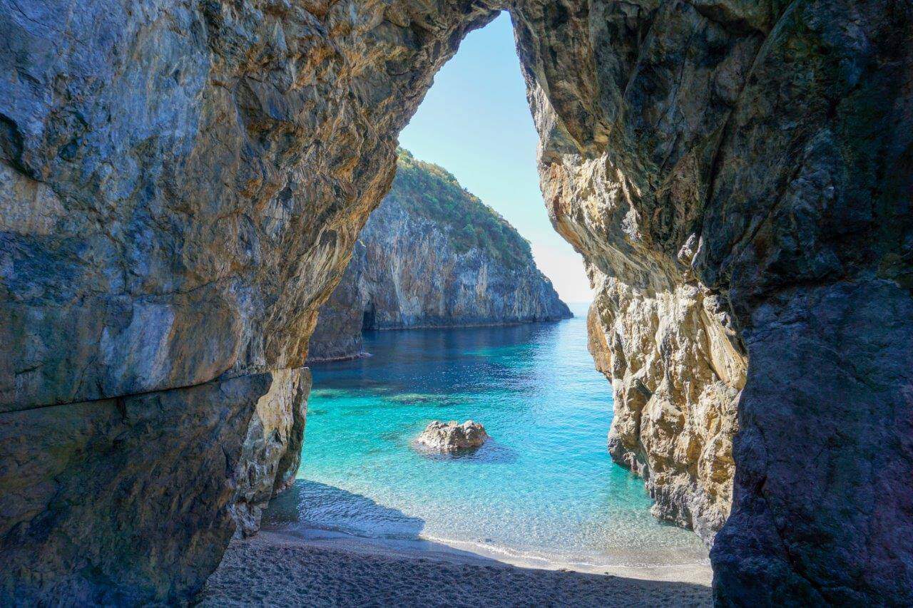 Beach and Cave entrance