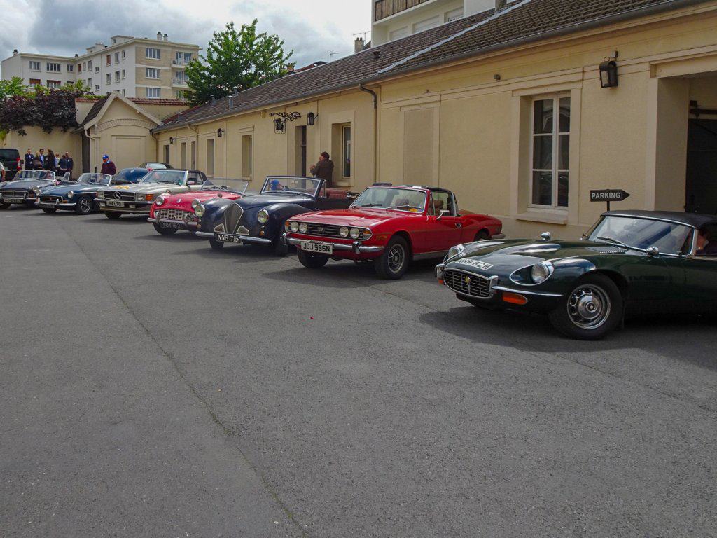 Classic cars at Taittinger, Reims France