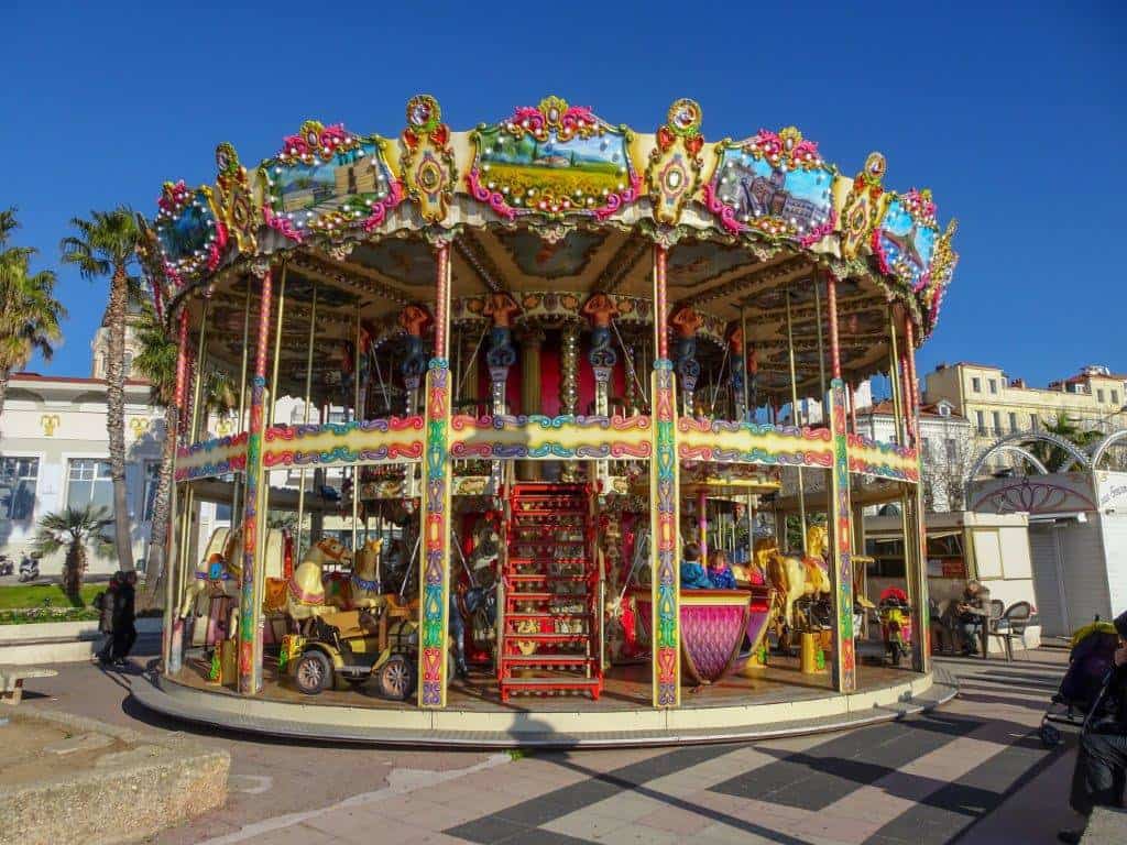 A colourful carousel 