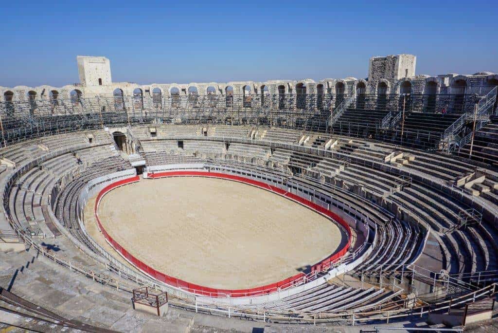view of a roman arena