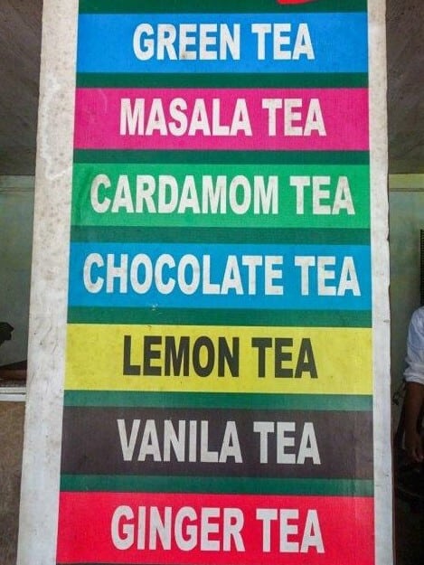 tea sign