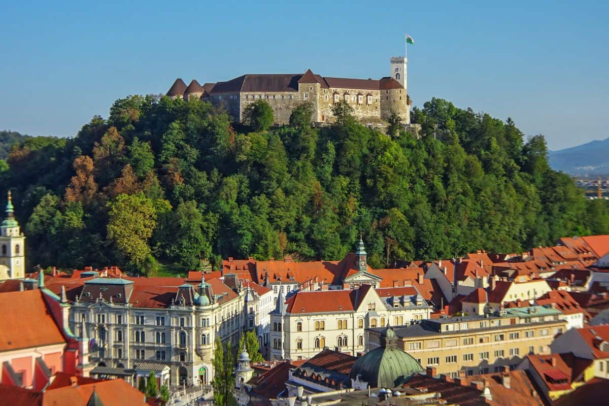 Castle on a hill of Ljubljana