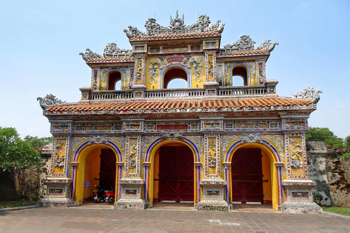 An ornate gateway in Asia