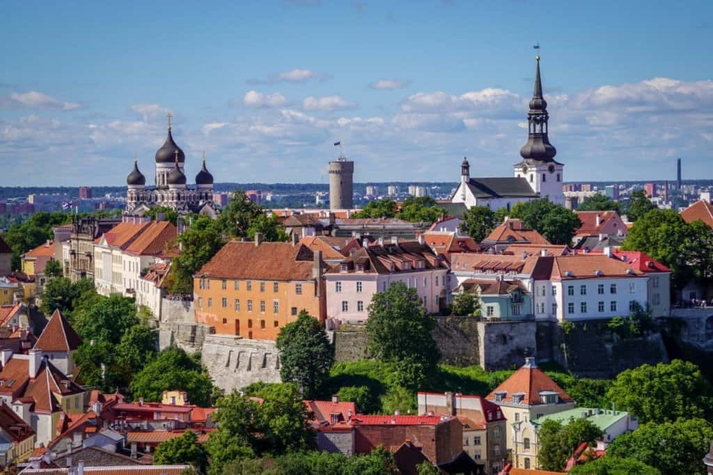 View of Toompea from St Olaf's Tower